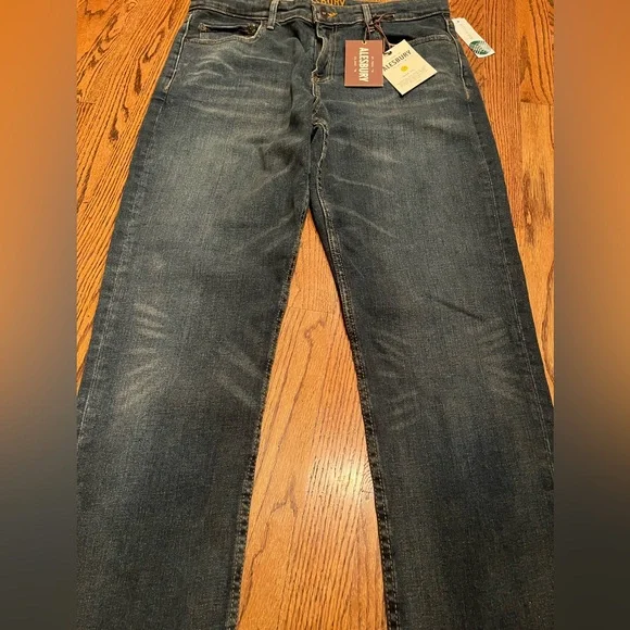 Men's Alesbury Slim Fit Blue Jeans 33 x 32 - Picture 4 of 10